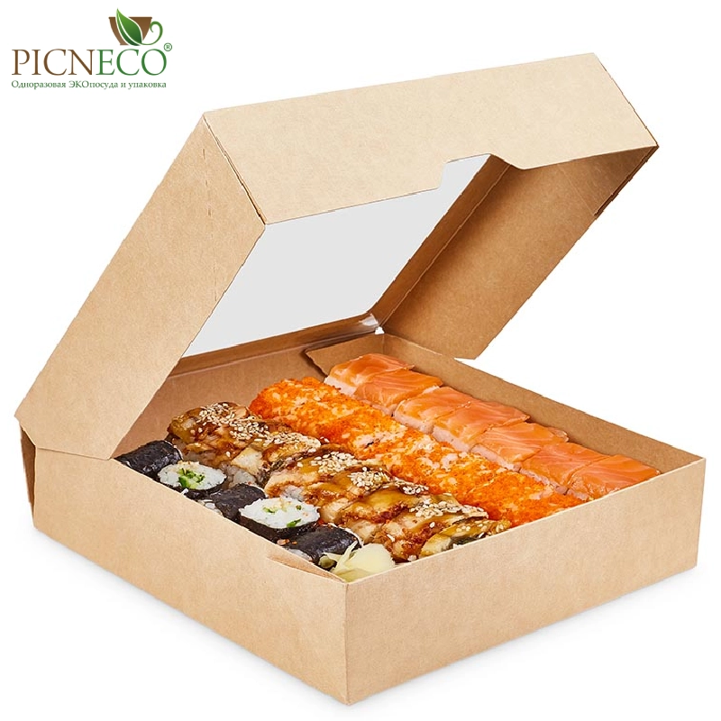 товар Контейнер бумажный 1500мл, крафт, серия OneBox OKP150